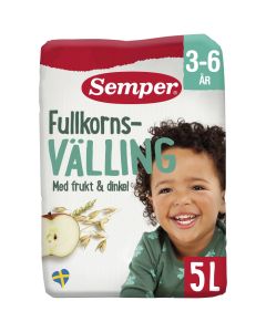 Semper Fullkornsvälling Frukt & Dinkel 3-6 år *StorPack*