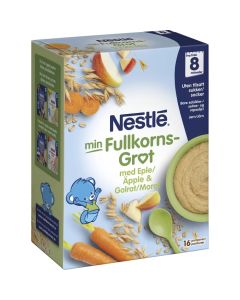 Nestlé Fullkornsgröt Äpple & Morot 8 Mån