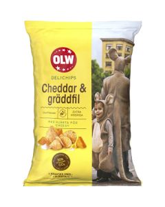 OLW Delichips Cheddar & Gräddfil