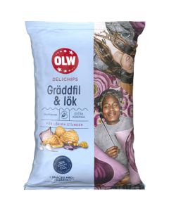 OLW Delichips Gräddfil & Lök
