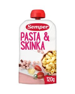 Semper Puré PåsMat Pasta Och Skinka- 6 Mån