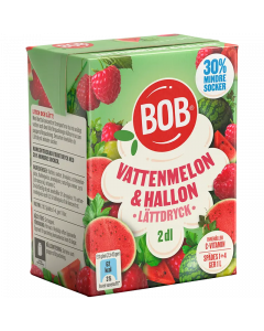 BOB Lättdryck Vattenmelon/Hallon