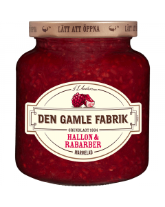 Den Gamle Fabrik Hallon- och Rabarbermarmelad
