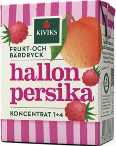 Kiviks Hallon Persika fruktdryck konc