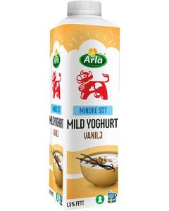 Arla Ko Lättsockrad mild vaniljyoghurt