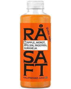 Råsaft Morot Äpple Apelsin Ingefära Gurkmeja