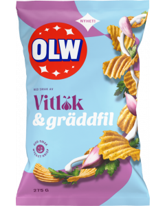 OLW Chips Vitlök & Gräddfil