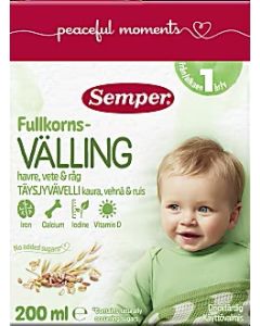 Semper fullkorn Mild Drickfärdig - 12 mån