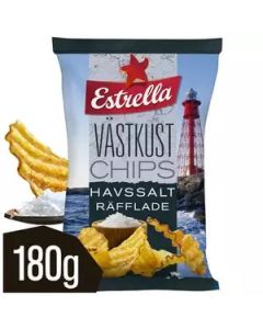 Västkustchips Havssalt Räfflade