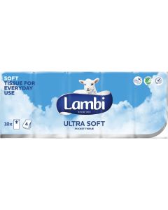 Lambi Pappersnäsdukar 10-pack