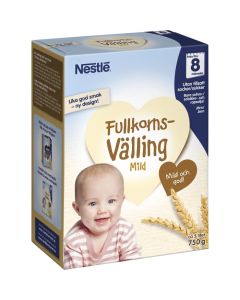 Nestle Fullkorn GodNatt Mild - 8 Mån