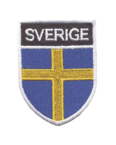 Broderad Flaggsköld SVERIGE