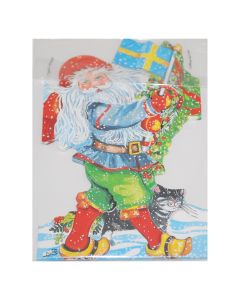 Table Decoration Santa Swedish Flag