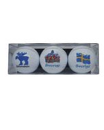 Sverige Golfbollar - 3-pack