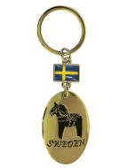 Nyckelring  Dalahäst Svenska Flagga
