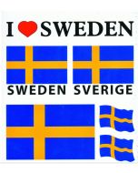 Sverige Stickers / Klistermärken