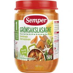 Semper Purée Canned Vegetable Lasagne - 12 months