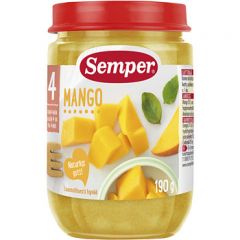 Semper Puré Frukt Mango - 4 mån