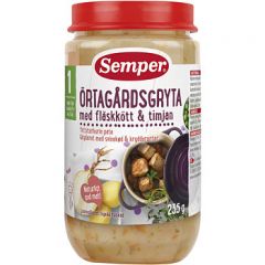 Semper Purée Canned Örtagårdsgryta - 12 Months