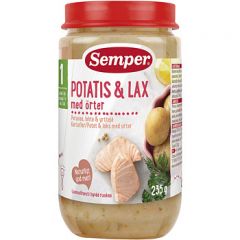 Semper Purée Canned Salmon with Potatoes and Herbs - 12 Months