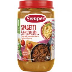 Semper Purée Canned Spaghetti with Meat Sauce - 12 Months