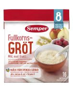 Semper Fullkornsgröt Mild med Frukt - 8 Mån *StorPack*