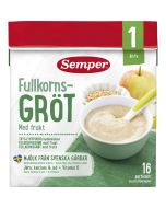 Semper Fullkornsgröt med Frukt - 12 Mån *StorPack*