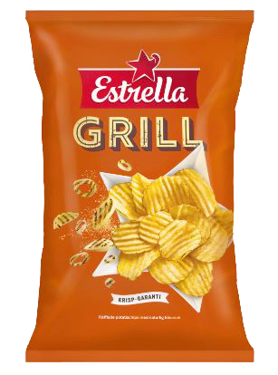 Estrella Grillchips (grill-flavoured potato chips)