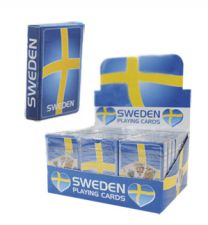 Spelkort med Svenska Flaggan